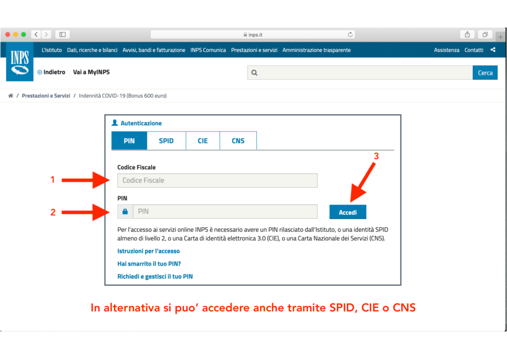 come accedere inps bonus 600 euro lavoratori spettacolo